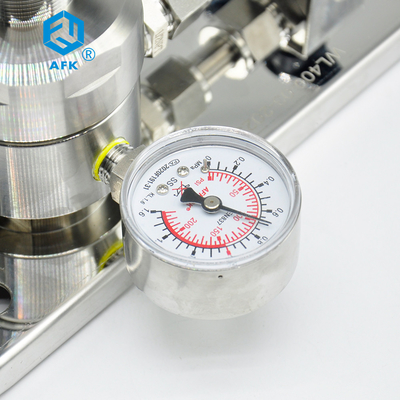 Único regulador de pressão de aço inoxidável do calibre 1.6Mpa com a válvula de bola do painel