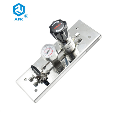 Stainless Steel 316 Gas Control Panel Valves Distribution Outlet Connector 1/4inch 1.6MPa