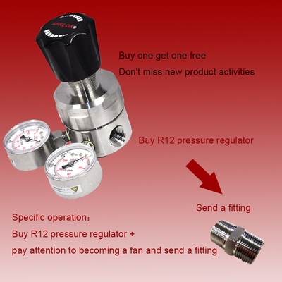 Hidrogênio do regulador de pressão do gás do nitrogênio de AFK R12 3000psi com CV 1,0 do calibre