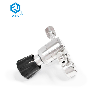 Regulador de alta pressão de aço inoxidável 4000psi do oxigênio R41 de AFK com tomada CGA320 da entrada