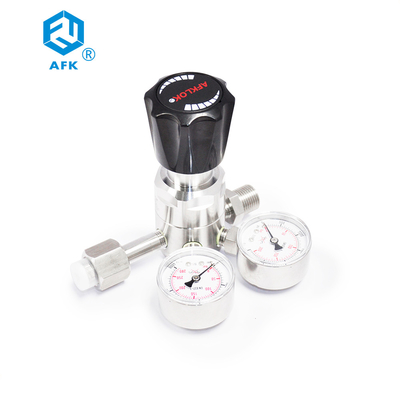 Regulador de pressão de aço inoxidável 1/4NPT de AFK 4000psi de alta pressão com tomada CGA320 da entrada