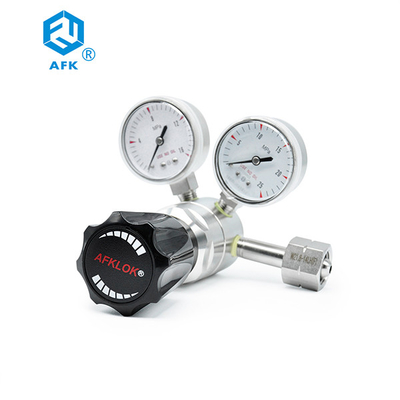 Precisão de aço inoxidável de alta pressão 25Mpa do regulador de pressão de AFK para o óxido nitroso