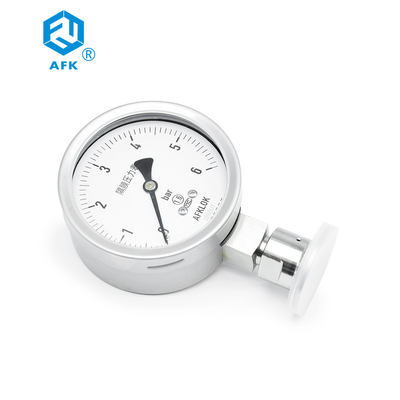 Calibre de pressão de diafragma diferencial 6bar do manômetro do gás de aço inoxidável de AFK