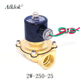 1 polegada 2W-250-25 normalmente fechada válvula de solenoide do controle da água de 12 volts