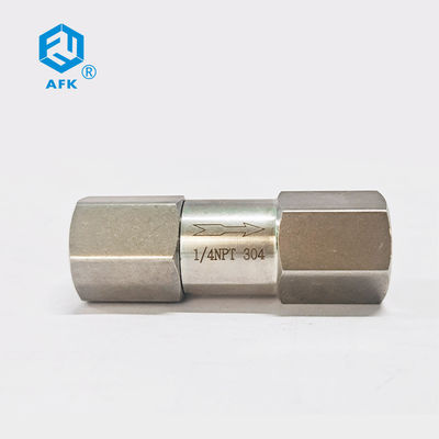 Válvula de verificação AFK do compressor de ar do OD 3000psi da virola SUS304 1/4 de polegada 4mm 6mm