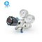 Regulador de pressão de estágio duplo de alta pressão ajustável com válvula de esfera de calibre Válvula de alívio