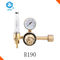 Regulador de pressão R190 de bronze com RH da conexão G5/8 da entrada do medidor de fluxo do argônio” -