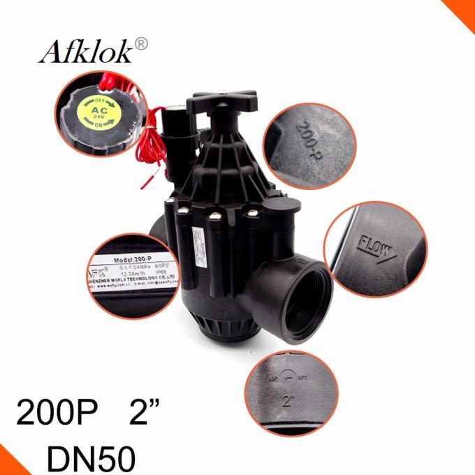 Válvula de solenoide magnética AC24V da irrigação do diafragma para a água 4