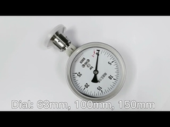 Electric Contact Oil High Pressure Nitrogen Gauge , Gas Pressure Gauge Tester