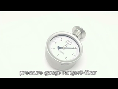 AFK Stainless Steel Gas Differential Manometer Diaphragm Pressure Gauge 6bar