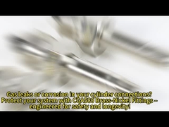 Fittings de tubos de aço inoxidável de 1/4 de polegada com ligação masculina e latão niquelado